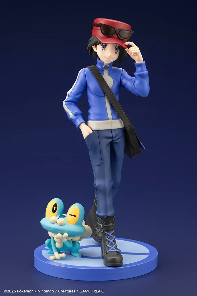 Kotobukiya 1/8 ArtFXJ Pokemon Calem with Froakie Scale Figure Statue PV344