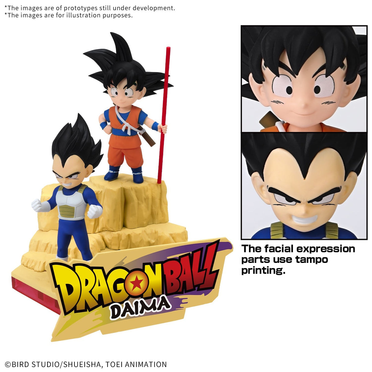 Bandai Dragon Ball Daima Son Goku (Mini) and Vegeta (Mini) Model Kit