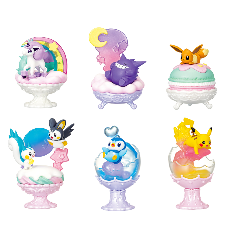 Re-Ment Pokemon Pop'n Sweet Collection Trading Figures Box Set of 6