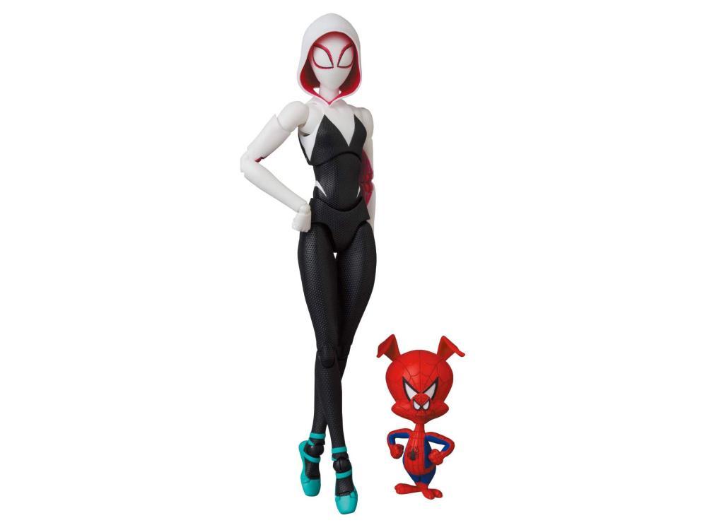 Mafex No. 134 Spider-Man Into the Spider-Verse Spider-Gwen (Gwen Stacy) & Spider-Ham Action Figure