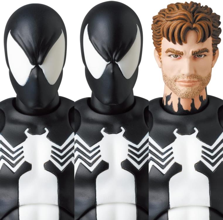 Mafex No. 147 Spider-Man (Black Costume Comic Ver.) Action Figure Medicom