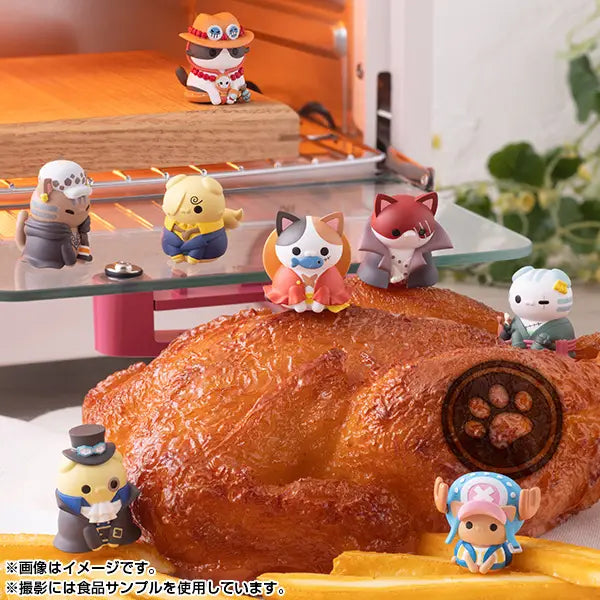 Megahouse One Piece Nyan Piece Nyaan! Vol. 1 I'm Going to Be King of Paw-rates!! Trading Figures Box Set of 8