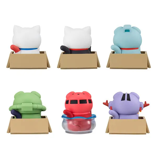 Megahouse Mobile Suit Gundam Nyandam! Luckycat Box Trading Figures Box Set of 6