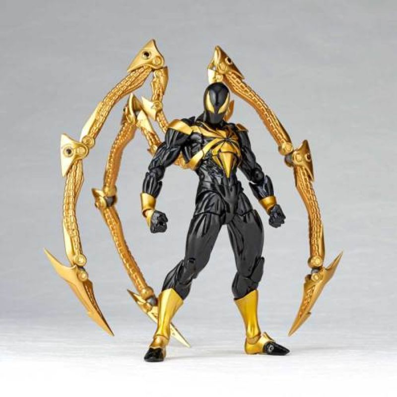Amazing Yamaguchi Revoltech Figure Complex Spiderman Iron Spider Black Version Limited Edition No. 023EX