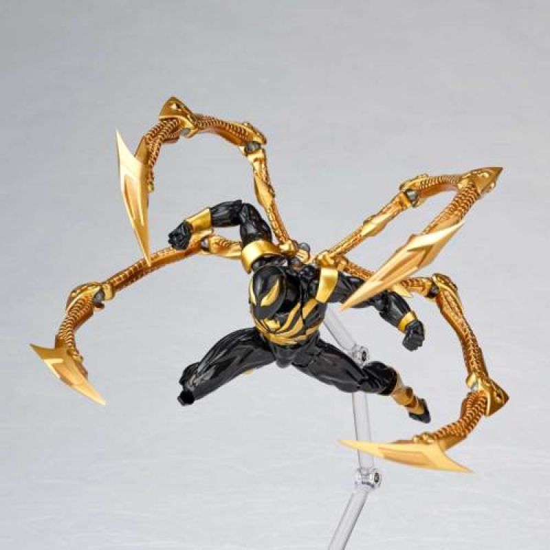 Amazing Yamaguchi Revoltech Figure Complex Spiderman Iron Spider Black Version Limited Edition No. 023EX