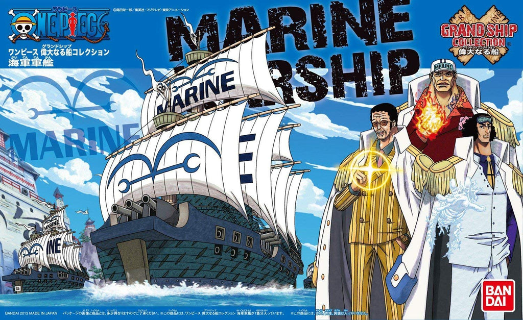 Bandai One Piece Grand Ship Collection #07 Marine Warship Model Kit