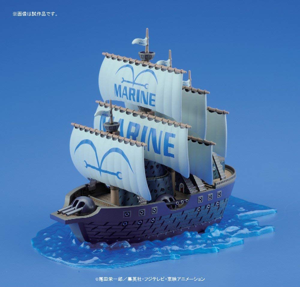 Bandai One Piece Grand Ship Collection #07 Marine Warship Model Kit