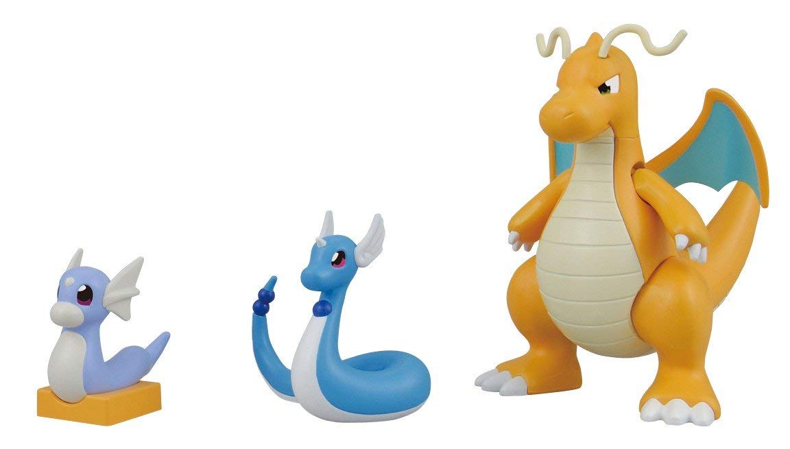 Bandai Pokemon Dragonite Evolution Set Model Kit