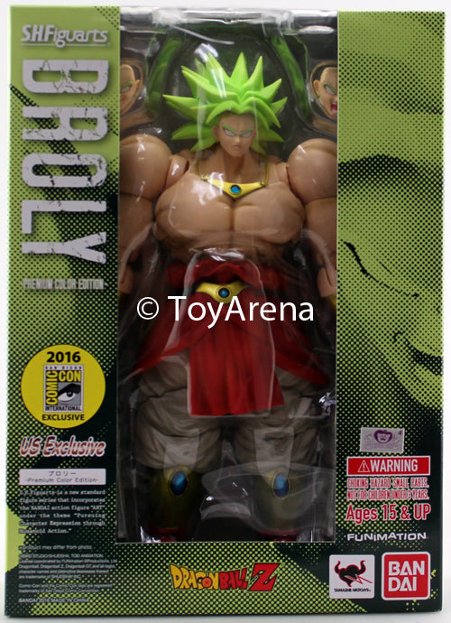 S.H. Figuarts Dragon Ball Z Broly Premium Color Ver. Action Figure SDCC 2016 Exclusive