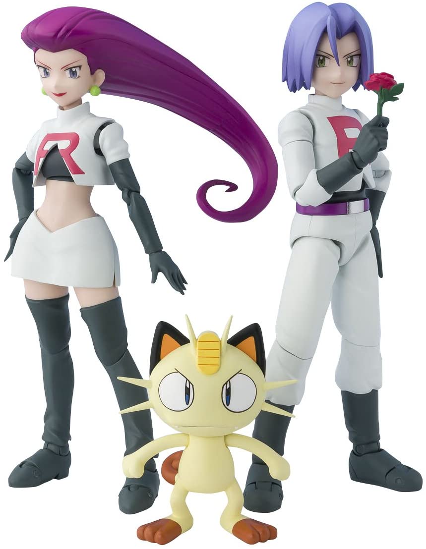S.H. Figuarts Pokemon The Movie 20 Team Rocket Jesse James Meowth SHELFWARE