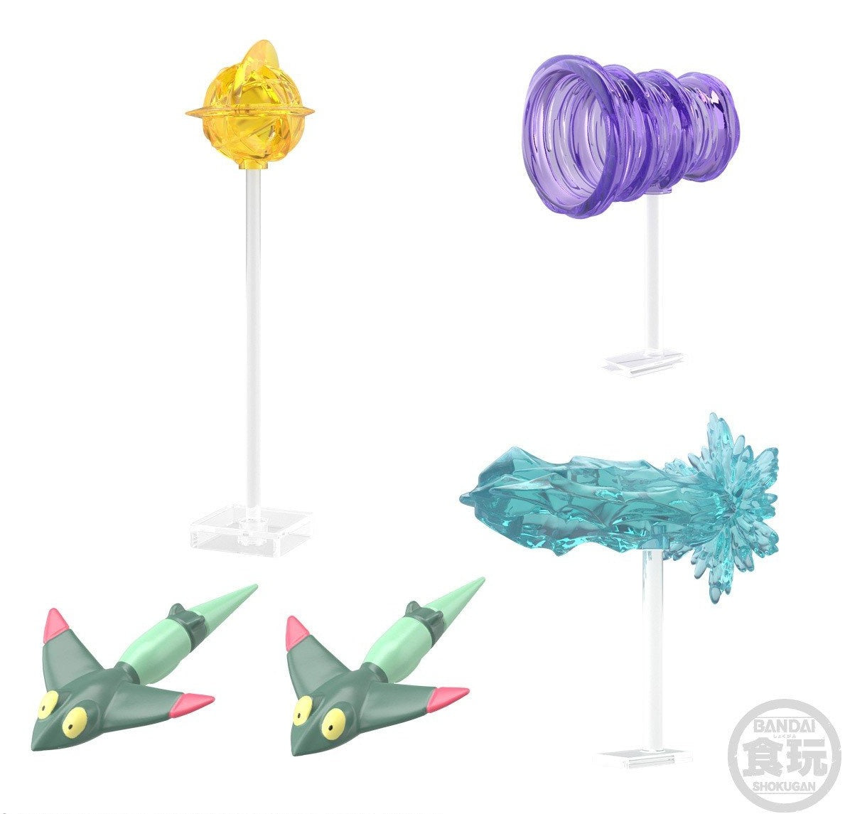 Bandai Pokemon Shodo Vol. 7 Action Figure Box set of 10