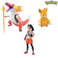 Bandai Pokemon Scale World Paldea Region Nemona, Skeledirge, and Pawmot (Nemo, Laudbon and Parmot) 3-Pack Trading Figure Set