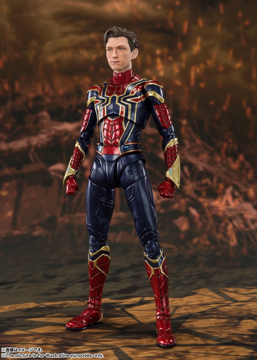 S.H. Figuarts Avengers: Endgame Iron Spider-Man Final Battle Edition Action Figure (USA Ver.)