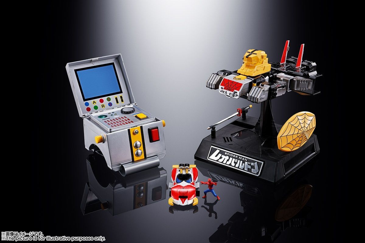 Bandai Soul of Chogokin GX-33R Leopardon and Marveler Summon Set Spider-man Action Figure