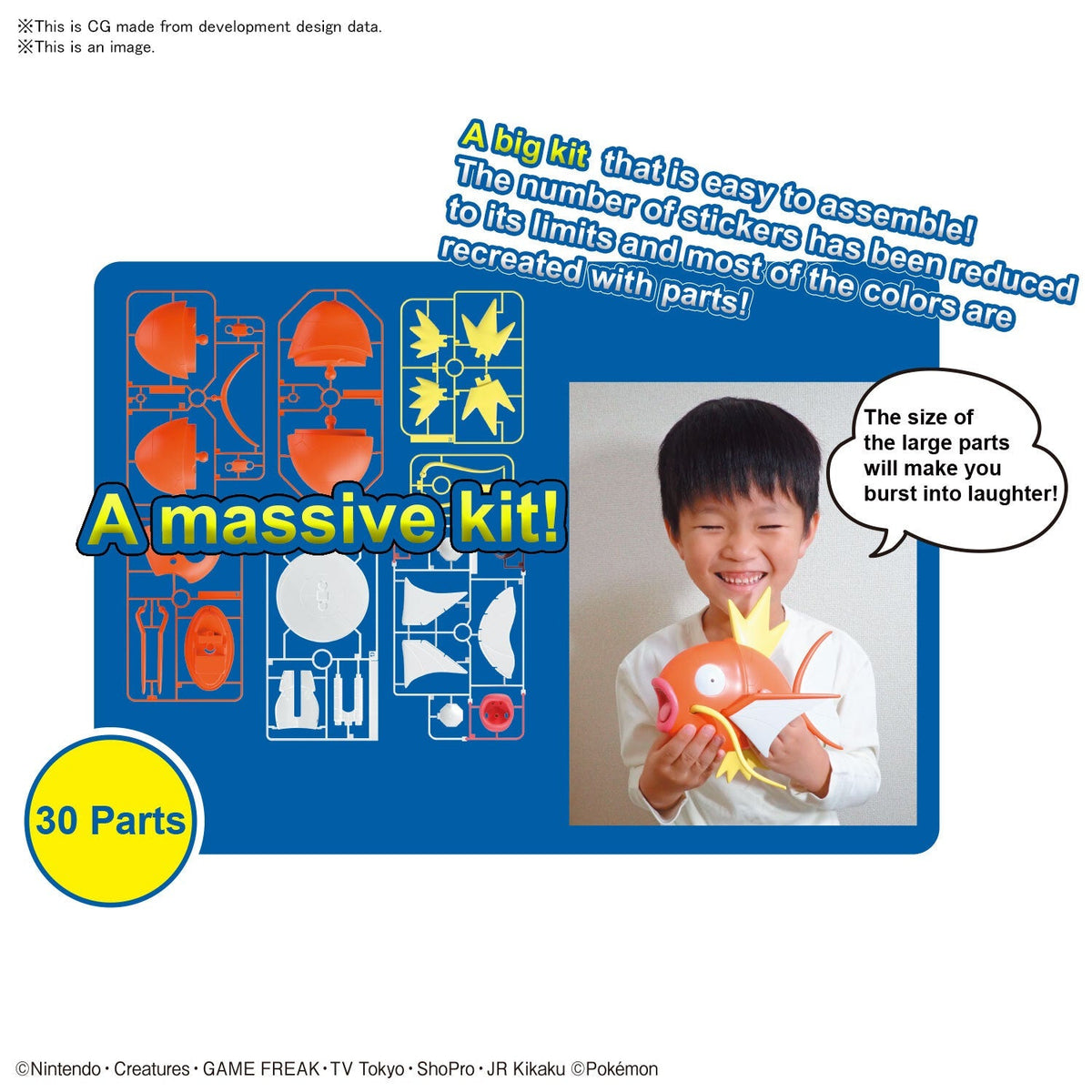 Bandai Pokemon Model Big #01 Magikarp / Magicarpe Model Kit