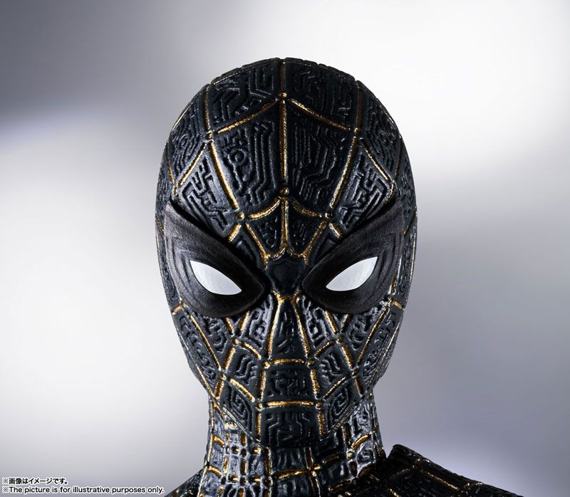 S.H. Figuarts Spiderman: No Way Home Spider-man Black and Gold Suit (Special Set) Action Figure
