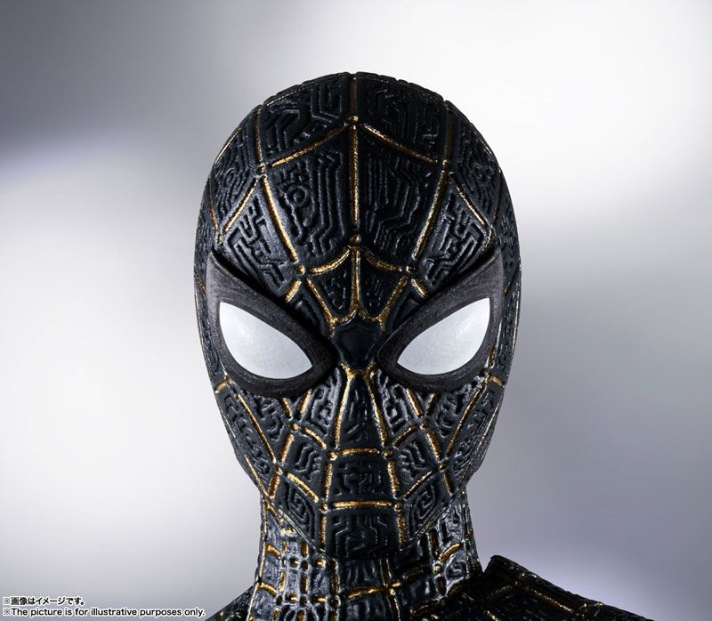 S.H. Figuarts Spiderman: No Way Home Spider-man Black and Gold Suit (Special Set) Action Figure