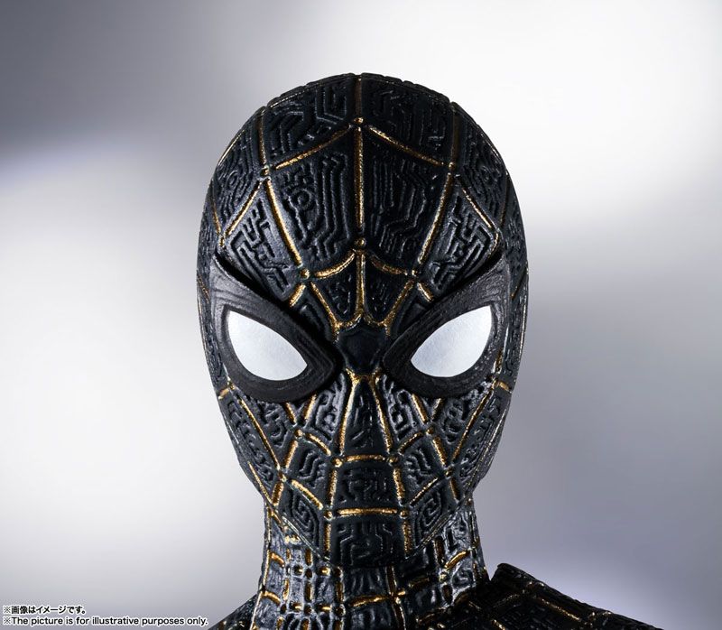 S.H. Figuarts Spiderman: No Way Home Spider-man Black and Gold Suit (Special Set) Action Figure