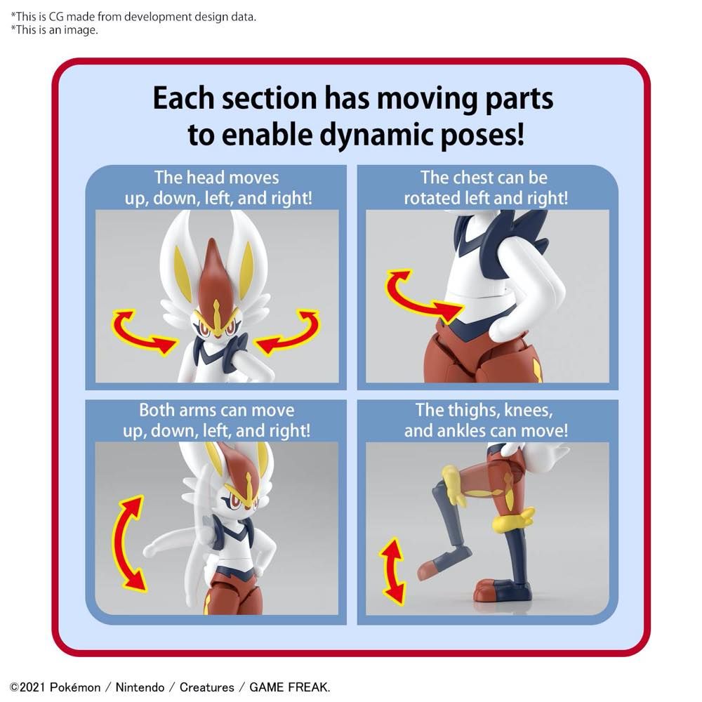 Bandai Pokemon Cinderace (Aceburn) Model Kit