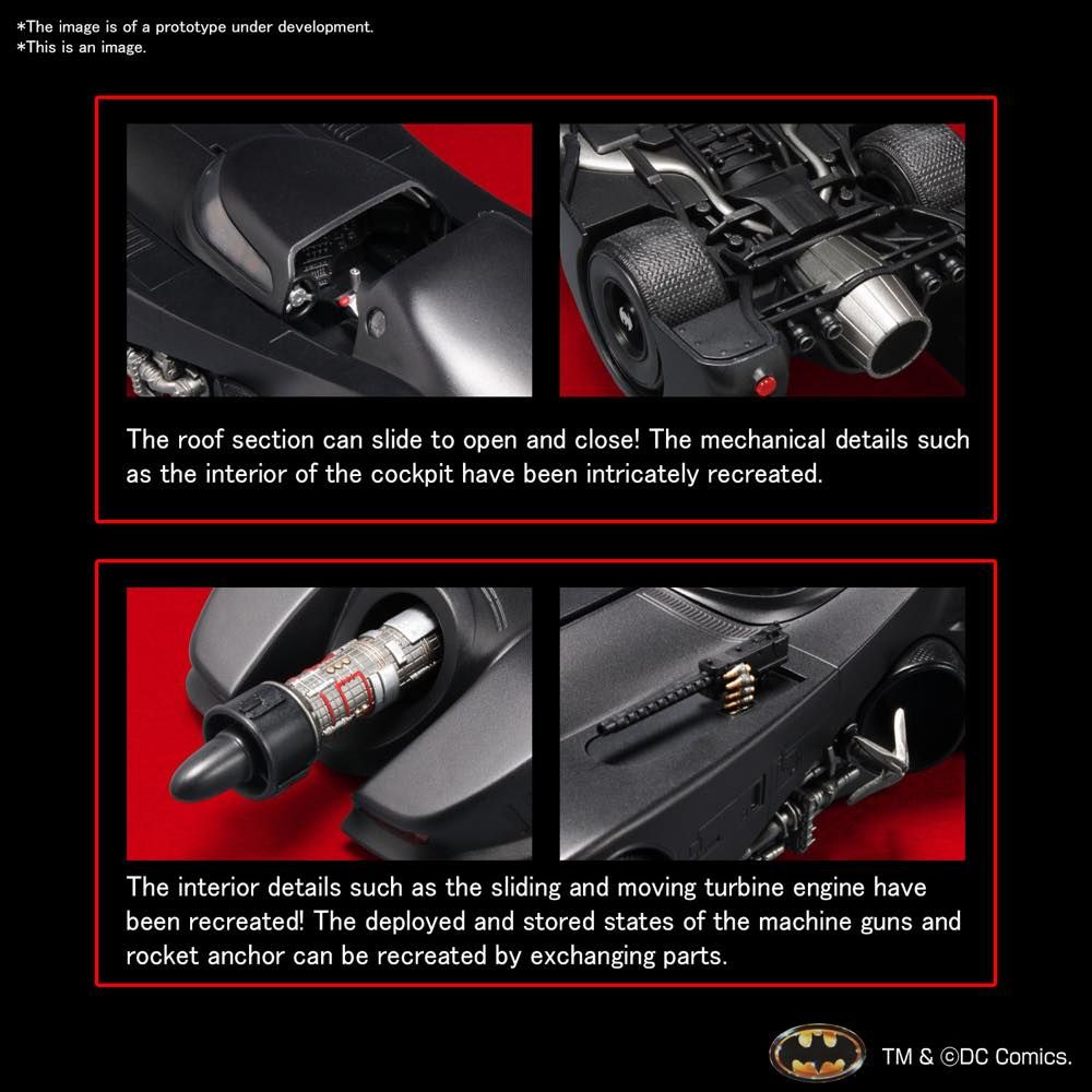 Bandai 1/35 Tim Burton's Batman Batmobile [Batman Ver.] Model Kit