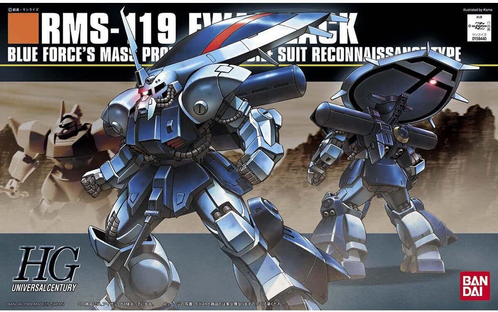 Gundam 1/144 HGUC #096 Gundam ZZ RMS-119 EWAC Zack Model Kit