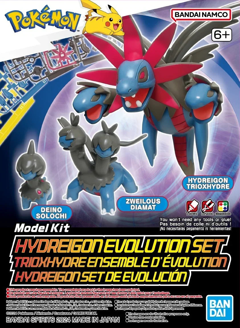 Bandai Pokemon Hydreigon Evolution Model Kit Set