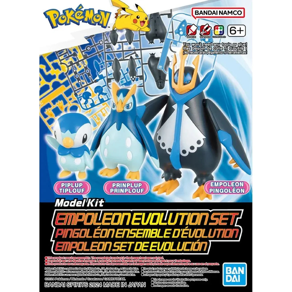 Bandai Pokemon Empoleon Evolution Set Model Kit