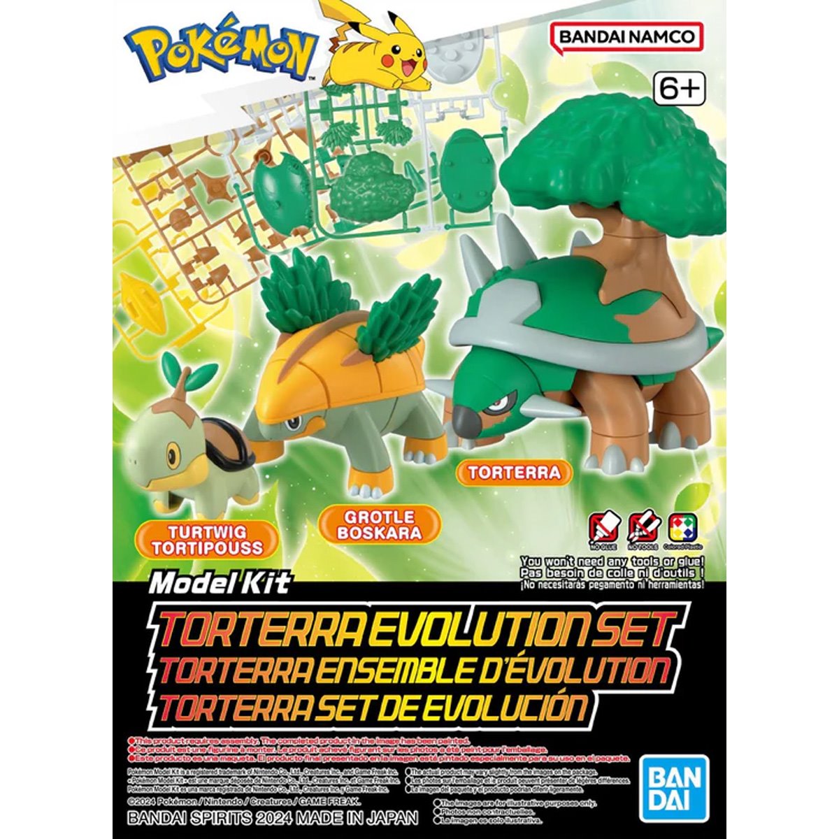 Bandai Pokemon Torterra Evolution Set Model Kit