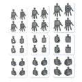 Gundam 1/144 Gunpla Option Parts Set 04 (Build Hands Round) Model Kit
