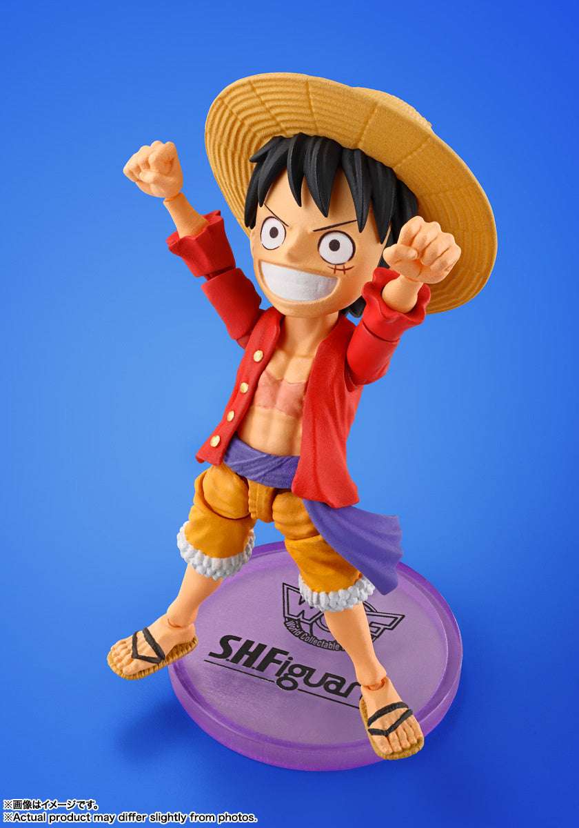 S.H. Figuarts X World Collectible Figure One Piece Monkey D. Luffy Action Figure