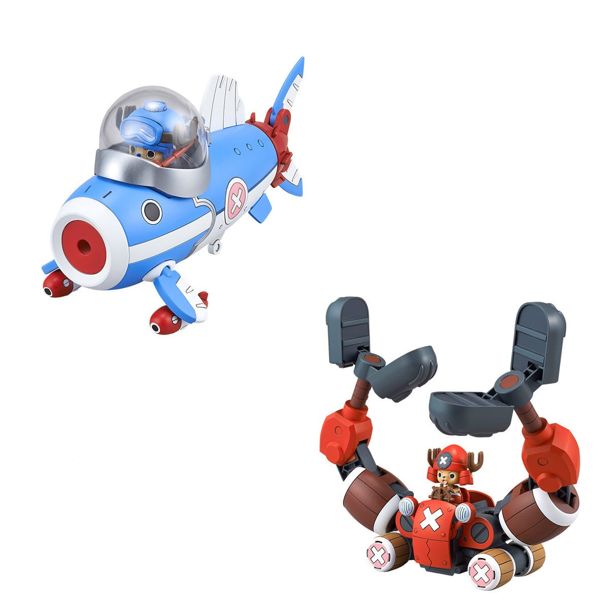 Bandai One Piece Chopper Robot 03 Chopper Submarine & 05 Chopper Crane Set of 2 Model Kit