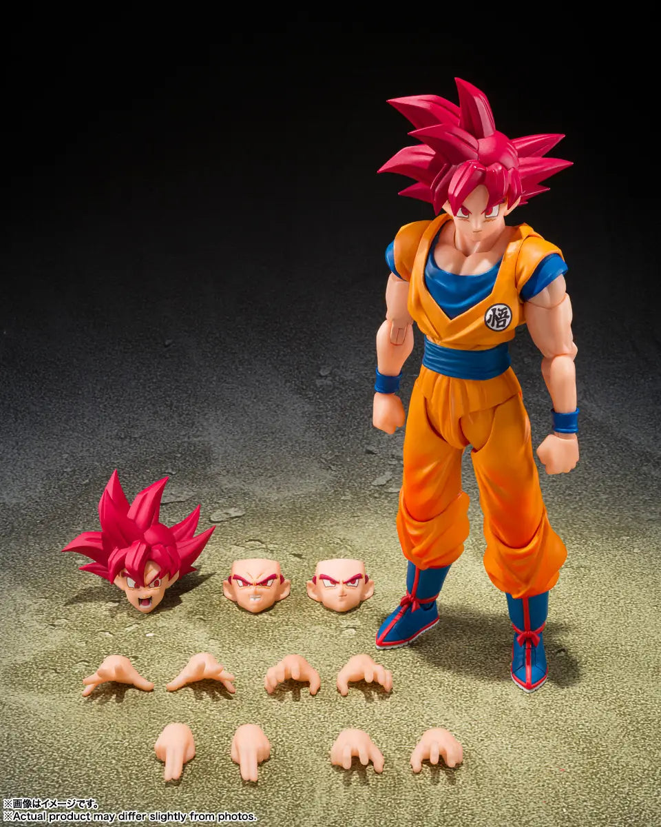 S.H. Figuarts Dragon Ball Super Saiyan God Son Goku -God Aura- Action Figure