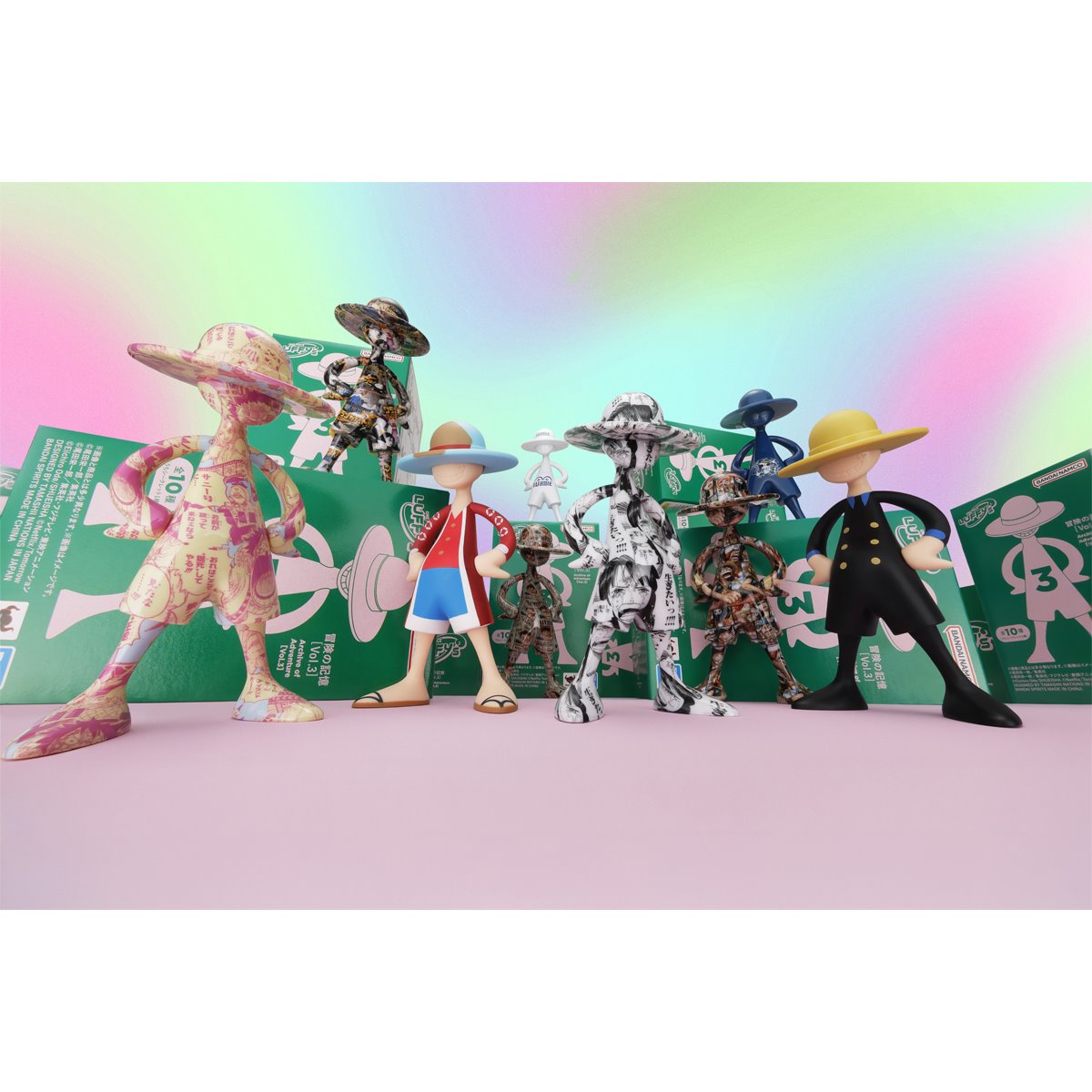 Bandai One Piece Luffy's Archive of Adventure Vol.3 Trading Figures Box Set of 10