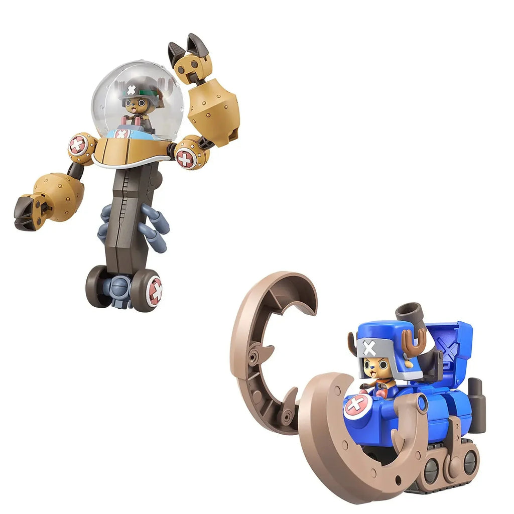 Bandai One Piece Chopper Robot Super 02 Heavy Armor &amp; 03 Horn Dozer Model Kit