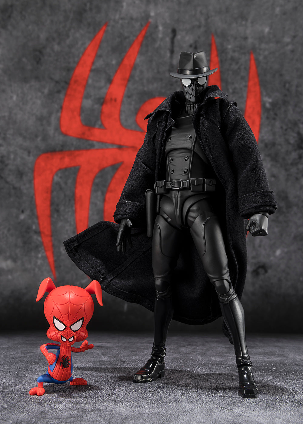 S.H. Figuarts Spider-Man: Across the Spider-Verse Spider-Man Noir and Spider-Ham Action Figure