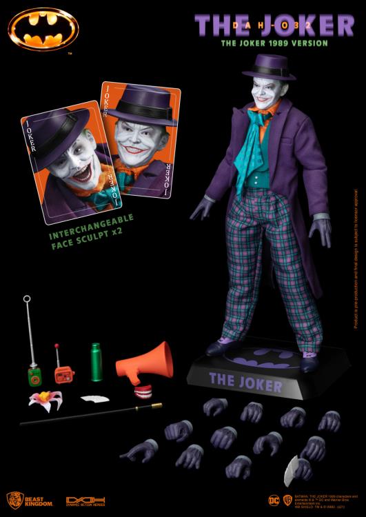Beast Kingdom Dynamic 8ction Heroes 1/9 DC Comics Batman 1989 The Joker Scale Figure DAH-032