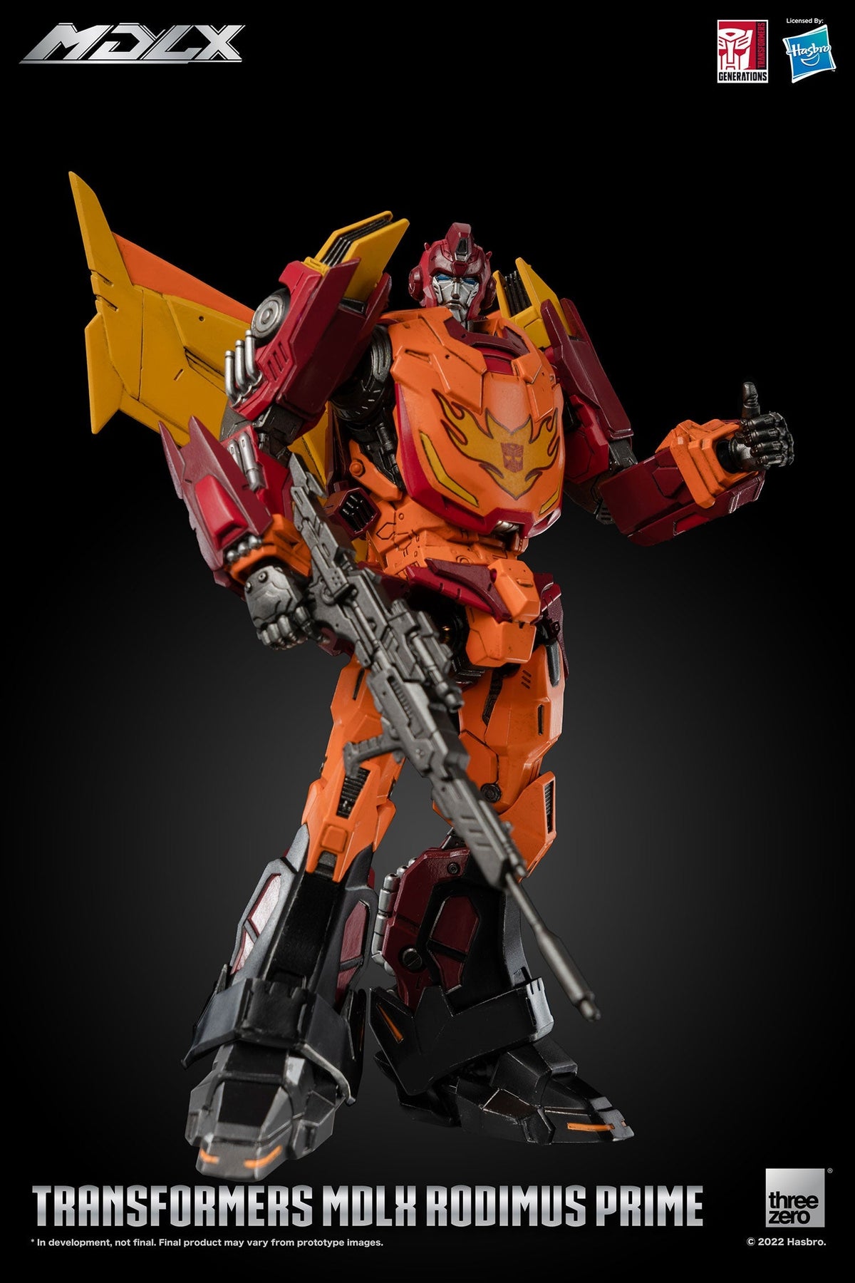ThreeZero Transformers Rodimus Prime MDLX Scale Figure