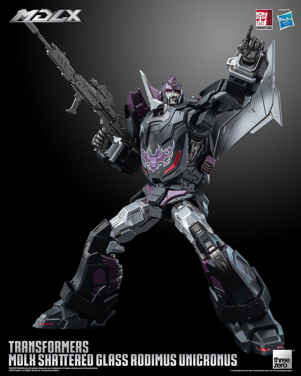 ThreeZero Transformers Shattered Glass Rodimus Unicronus MDLX Action Figure