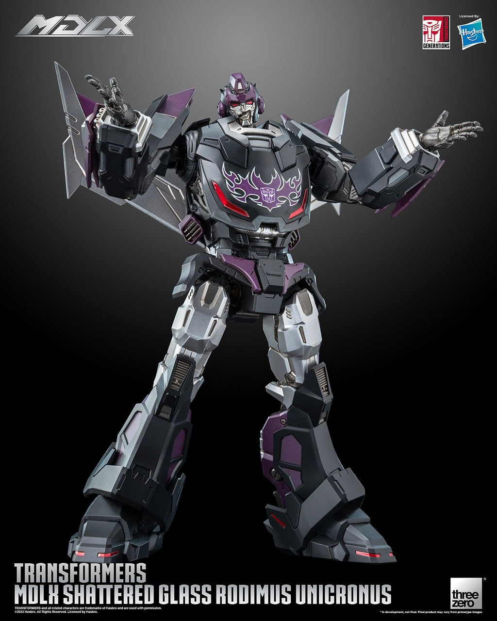 ThreeZero Transformers Shattered Glass Rodimus Unicronus MDLX Action Figure