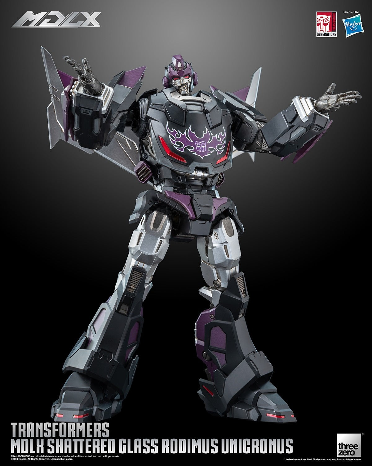ThreeZero Transformers Shattered Glass Rodimus Unicronus MDLX Action Figure