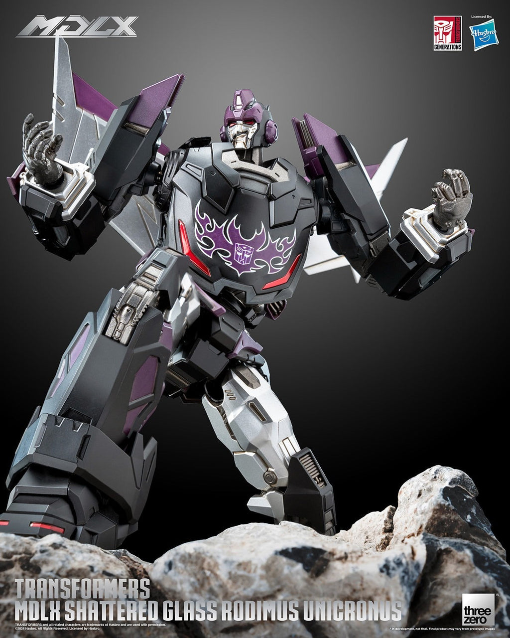 ThreeZero Transformers Shattered Glass Rodimus Unicronus MDLX Action Figure