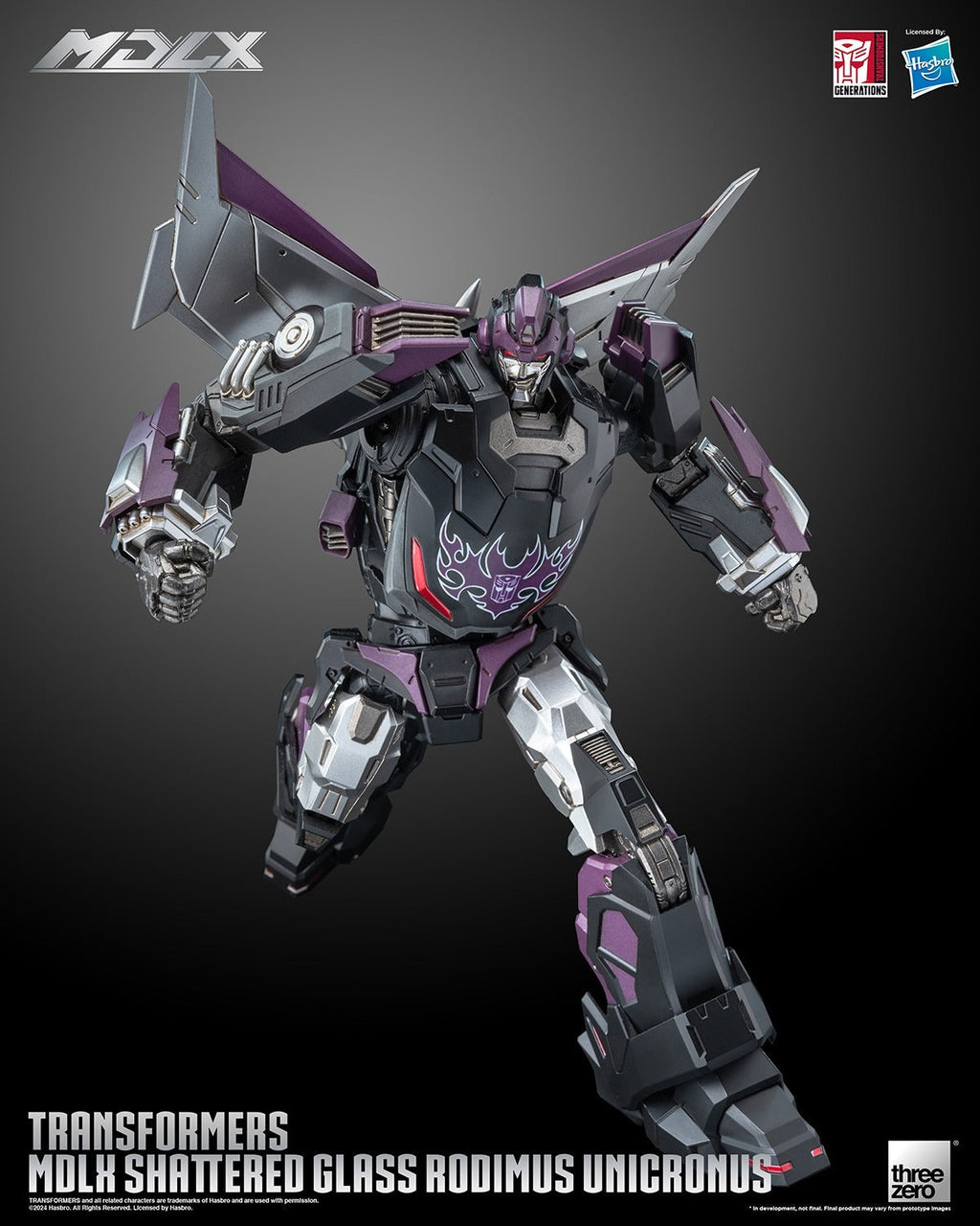 ThreeZero Transformers Shattered Glass Rodimus Unicronus MDLX Action Figure
