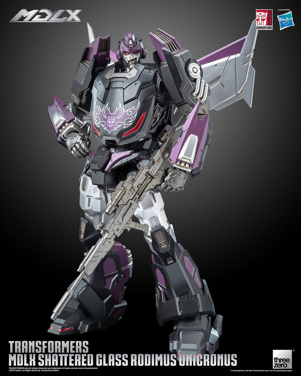 ThreeZero Transformers Shattered Glass Rodimus Unicronus MDLX Action Figure
