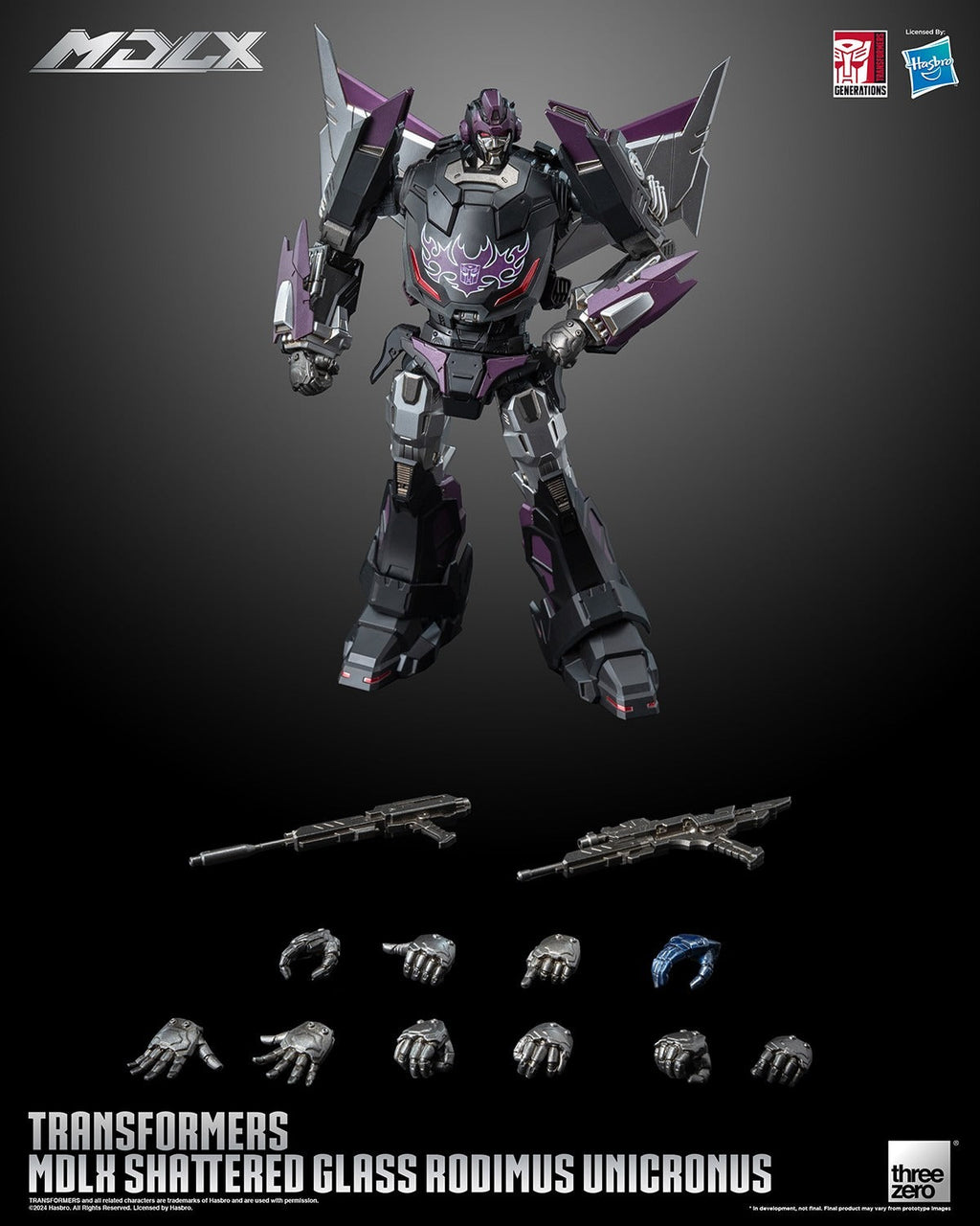 ThreeZero Transformers Shattered Glass Rodimus Unicronus MDLX Action Figure