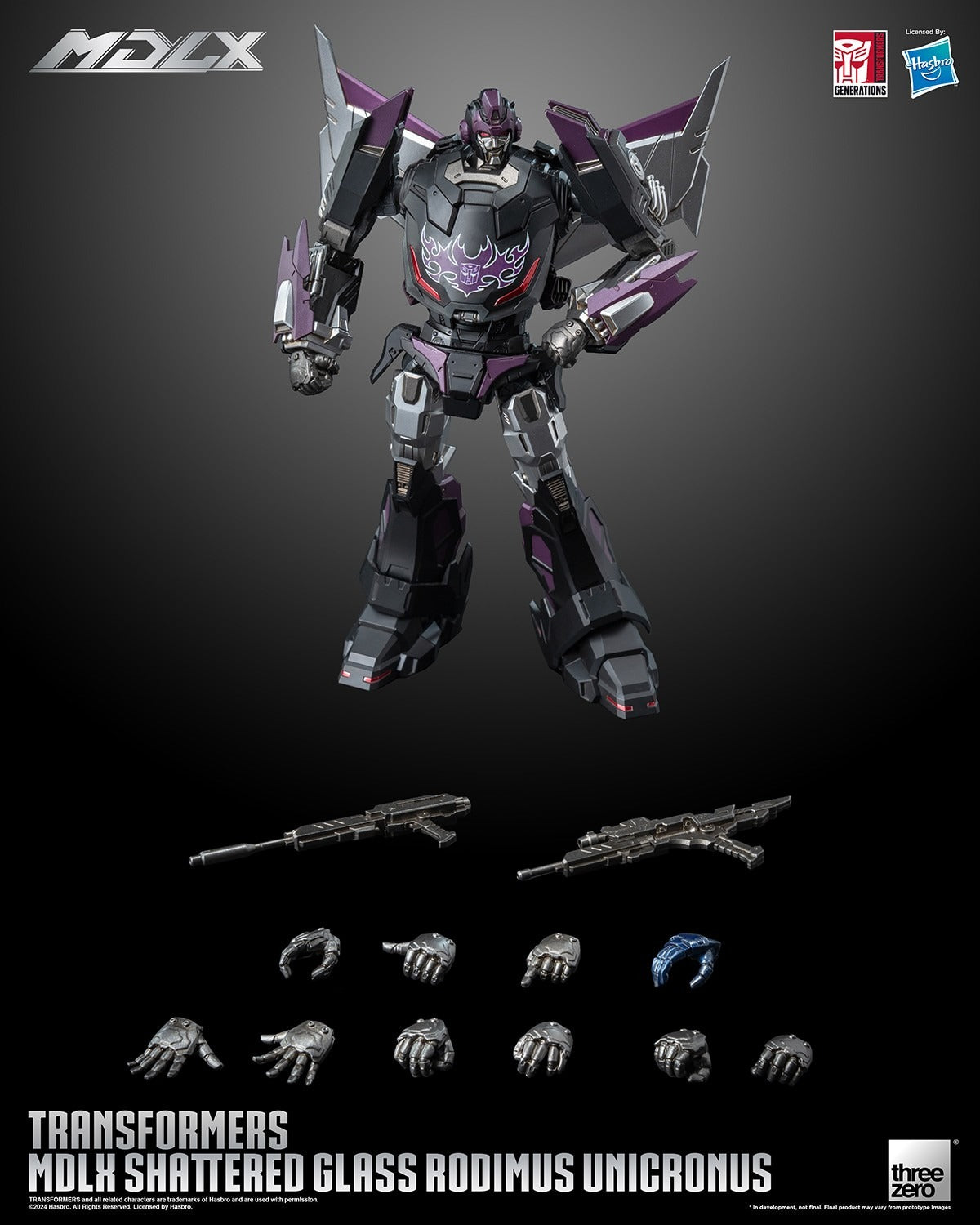 ThreeZero Transformers Shattered Glass Rodimus Unicronus MDLX Action Figure