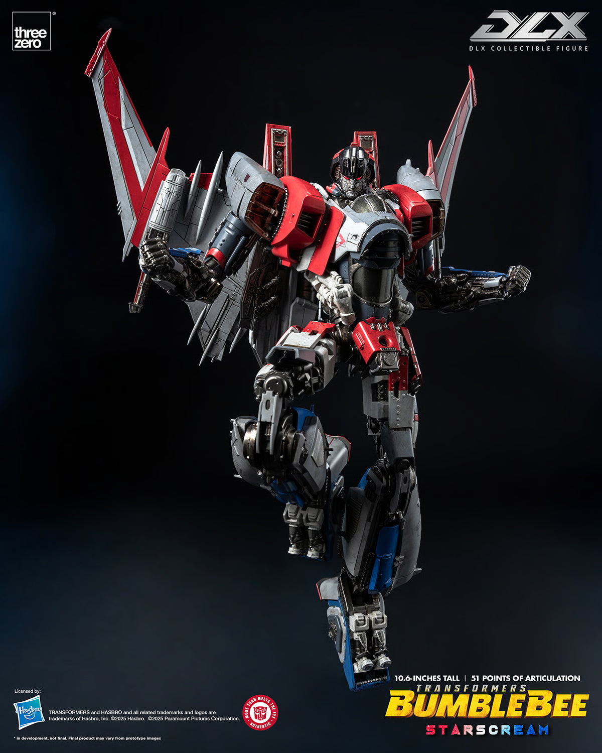 ThreeZero Transformers Bumblebee Movie Starscream DLX Scale Figure