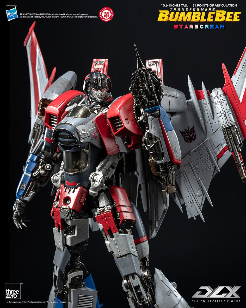 ThreeZero Transformers Bumblebee Movie Starscream DLX Scale Figure