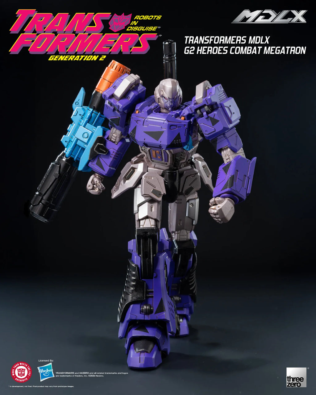 SDCC 2026 ThreeZero Transformers G2 Heroes Combat Megatron MDLX Action Figure Exclusive