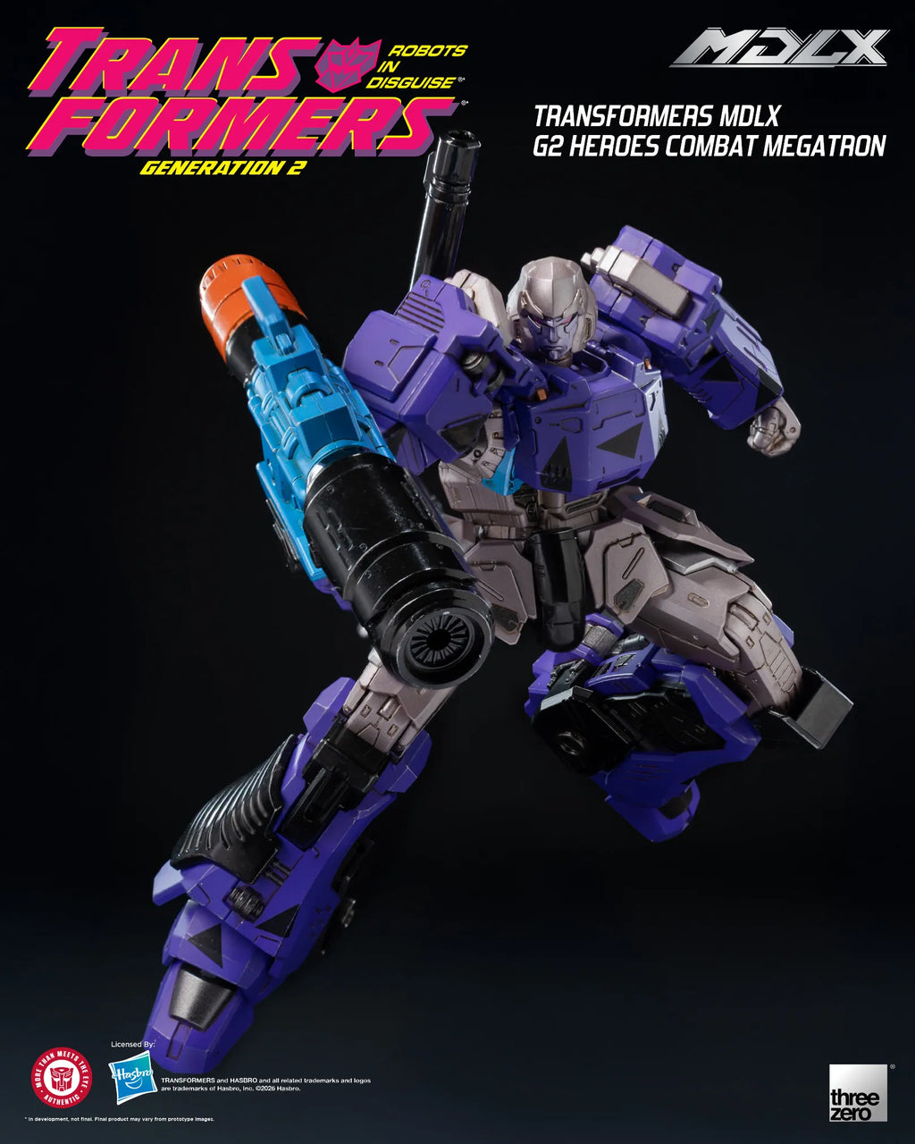 SDCC 2026 ThreeZero Transformers G2 Heroes Combat Megatron MDLX Action Figure Exclusive