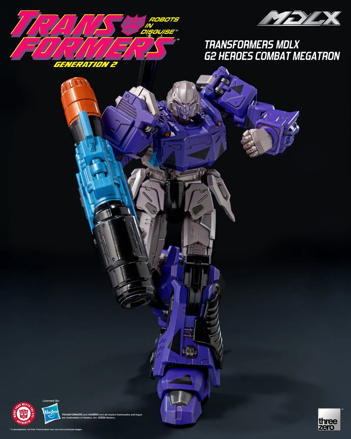 SDCC 2026 ThreeZero Transformers G2 Heroes Combat Megatron MDLX Action Figure Exclusive